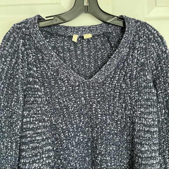 ANTHROPOLOGIE MOTH PURPLE CHUNKY KNIT ZIP SWEATER - Picture 3 of 7